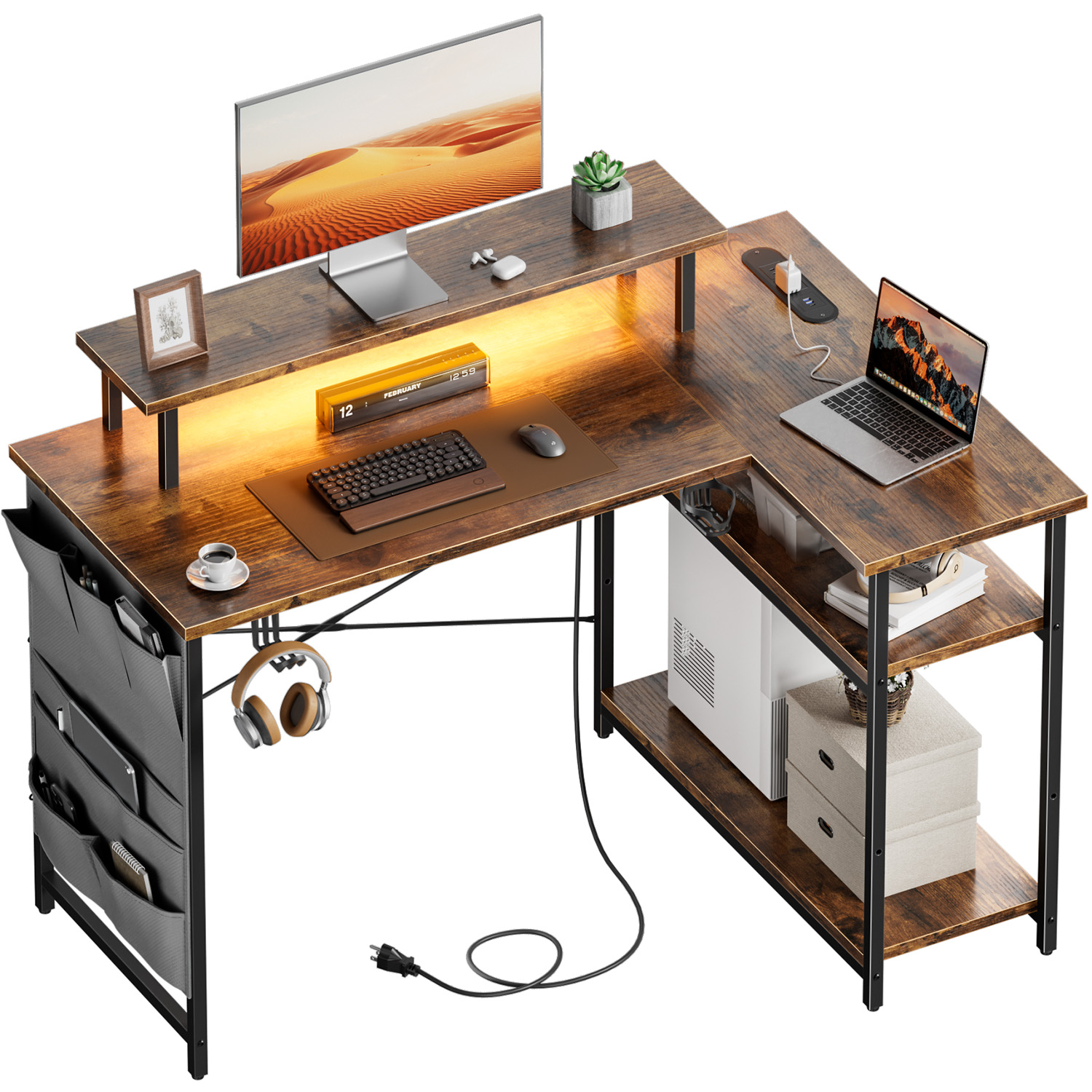 Office Furniture Suppliers - Bureau d'ordinateur en forme de L,