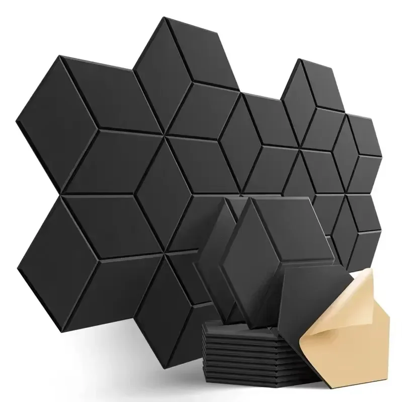 Office Furniture Solutions - 12 panneaux de mousse insonorisante hexagonaux