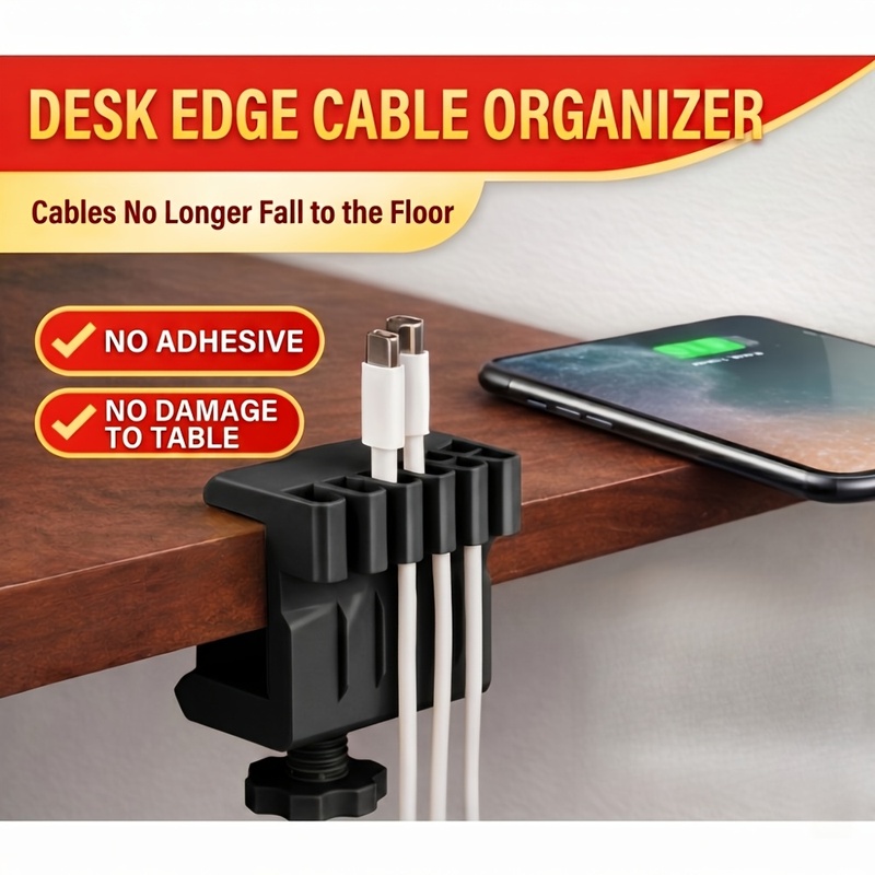 Office Furniture Ideas - 3 clips de gestion de câbles