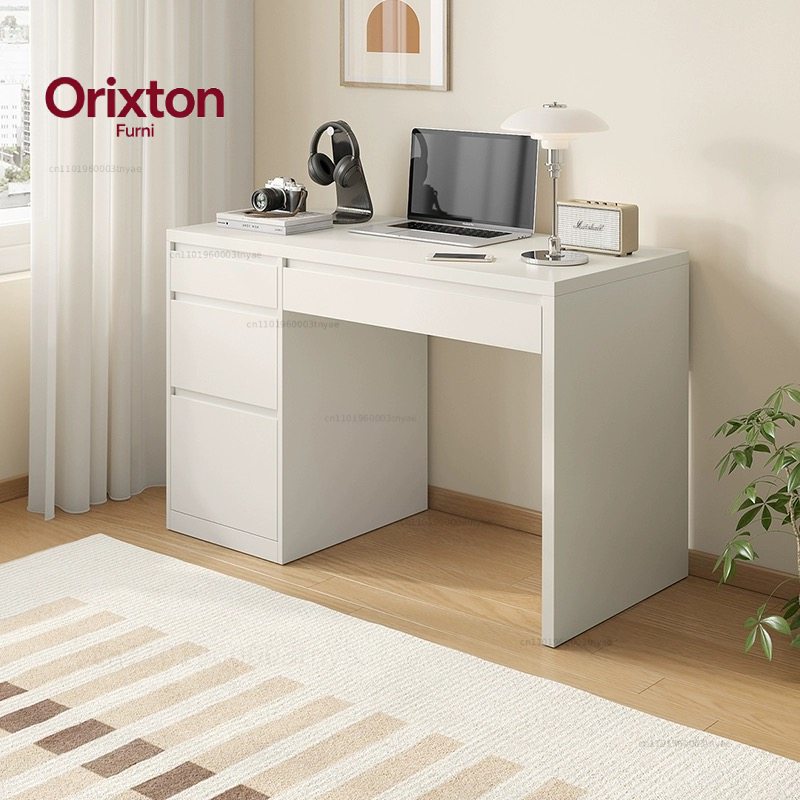 Office Furniture Services - Bureau d'angle blanc en bois, moderne,