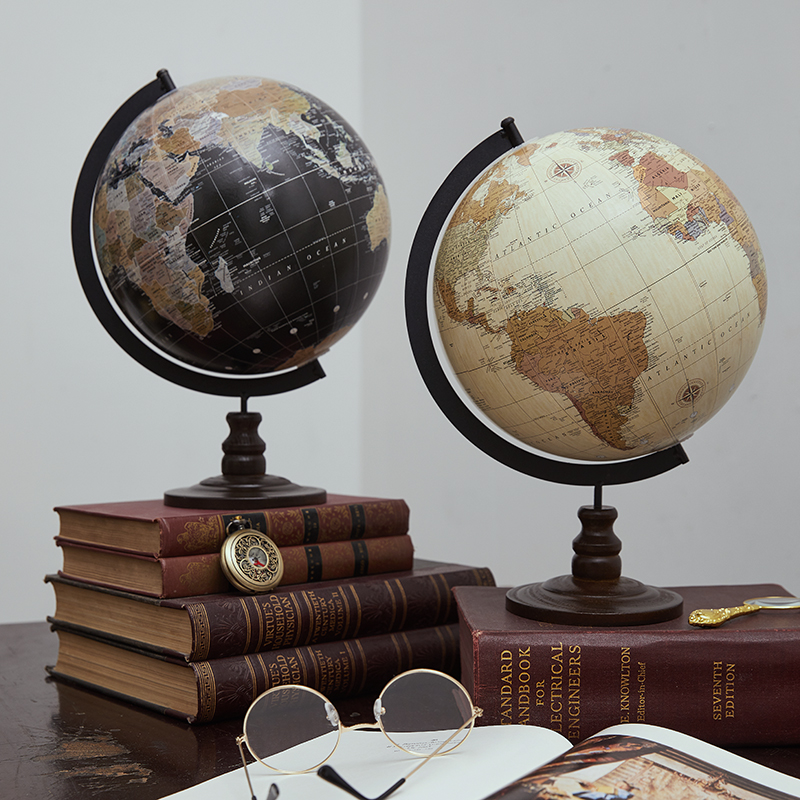 Office Furniture Suppliers - Globe débareuropéen vintage, globe débaren bois,