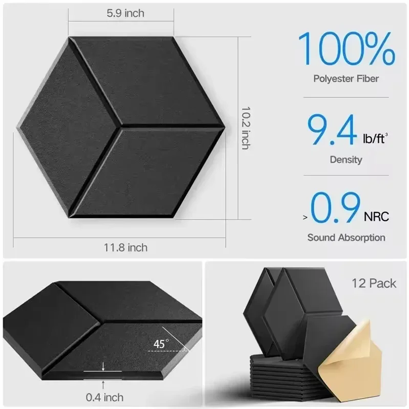 12 panneaux de mousse insonori - Office Furniture Solutions avis et prix